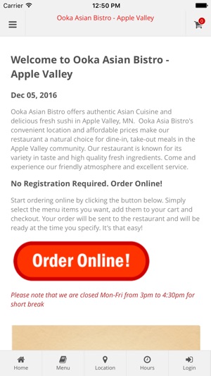 Ooka Asian Bistro Apple Valley(圖1)-速報App