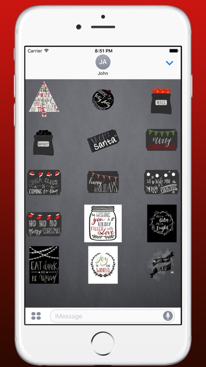 Imprint Holiday Stickers - Modern Christmas screenshot-4