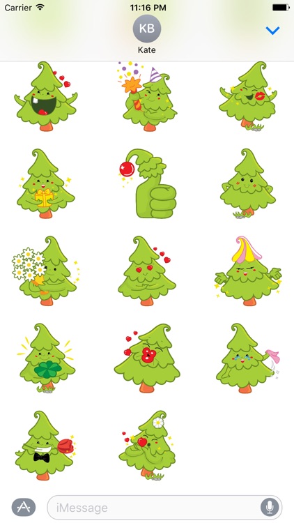 Xmas stickers - Christmas moji