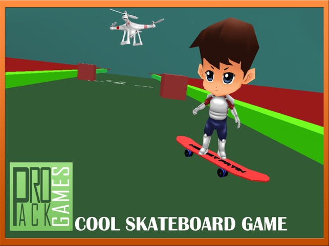 Cool skateboard game for kids: Drone Skateboarding on the App Store