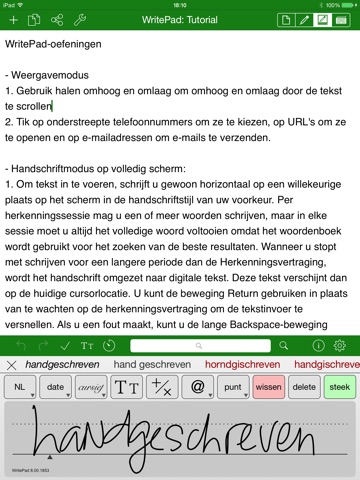 WritePad Nederlands screenshot 2