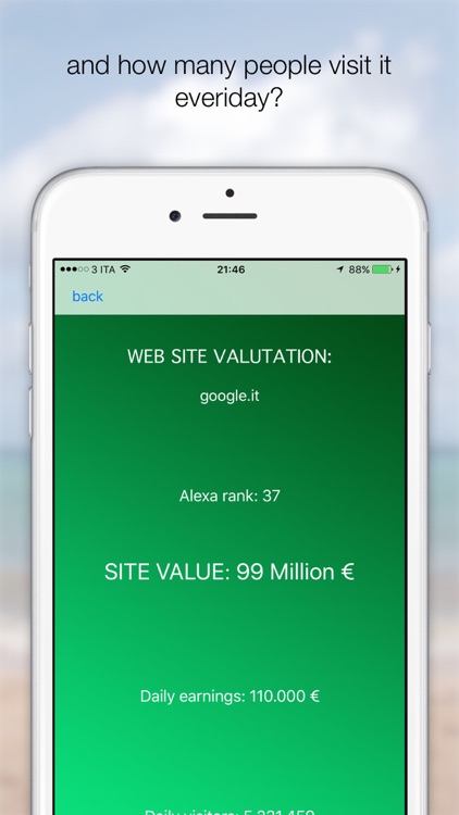 DomainValue - web site value