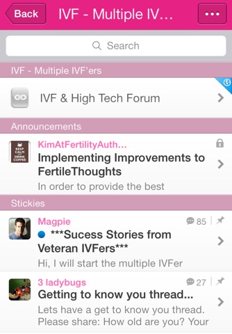 FertileThoughts Forum screenshot 3