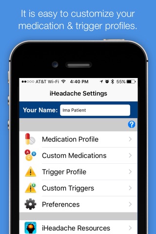 iHeadache - Headache & Migraine Diary screenshot 3