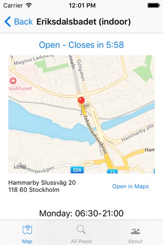 Swimming Stockholm screenshot 2