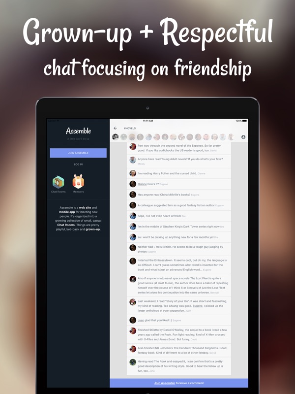 Assemble Create Chat Rooms Find New Friends Online