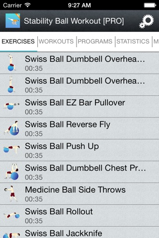Exercise Ball Workouts & Stability Weighted Plans screenshot 2
