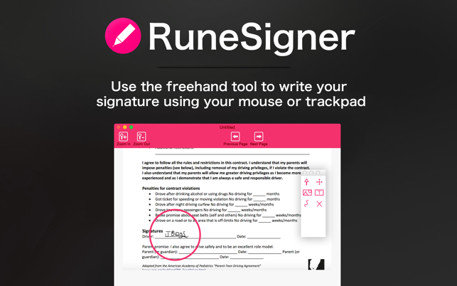 RuneSigner - PDF Signer, Editor and Form