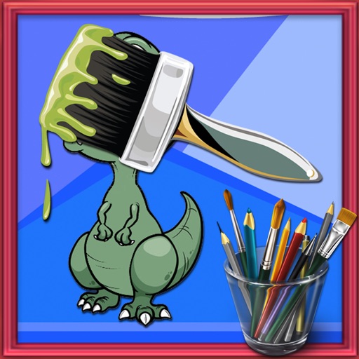 Coloring Pages Dino Version by Nattapon Nontiwat
