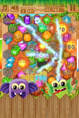 Jewels Blast Crusher Hexagon screenshot 2