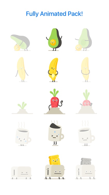 Moody Foodies – Animated Stickers