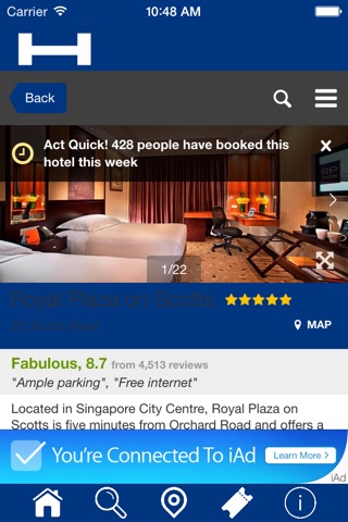 Johannesburg Hotels + Compare and Booking Hotel for Tonight with map and travel tour screenshot 4