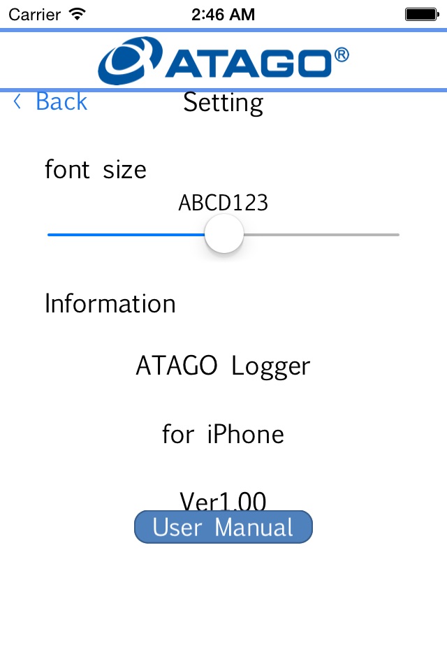 ATAGO Logger for iPhone screenshot 3