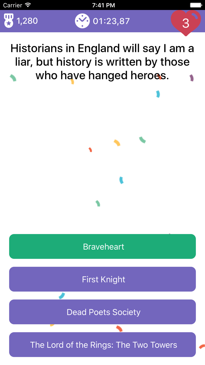 Movie Quotes • Quiz