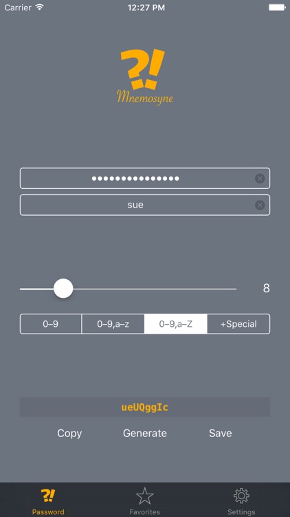 Mnemosyne: Password Generator & Manager