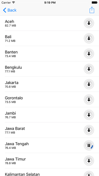 Screenshot #3 pour Peta Indonesia Offline