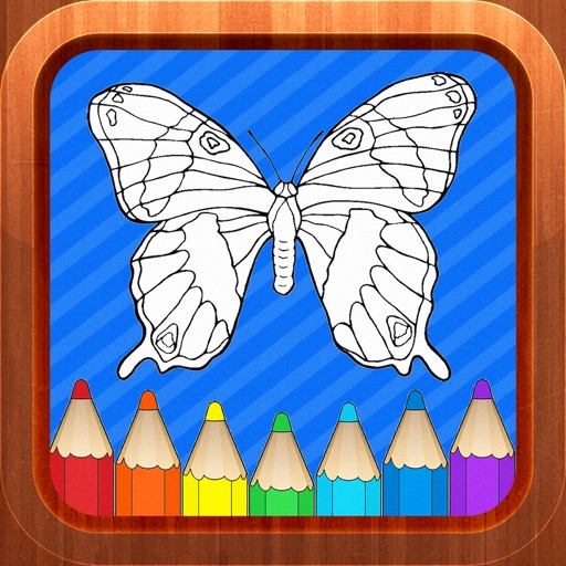 Butterfly Kids Coloring Books for Baby and Toddler iOS App