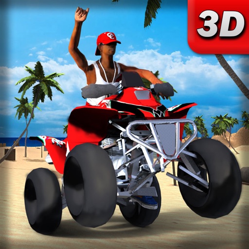 Beach Bike Offroad Race 3D -  Extreme Stunt Driving & Superbike Game icon