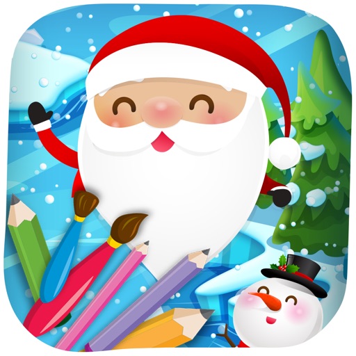 Funny Santa Claus Coloring Pages For Kids iOS App
