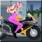 Are you ready for the challenging adventure race with these super fast motorcycles with miss barbie