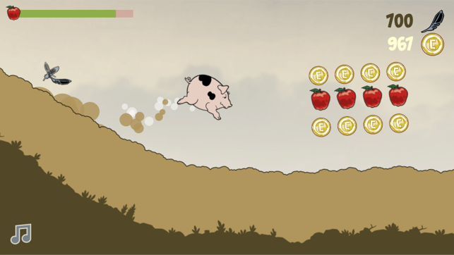 Bacon Slider, game for IOS