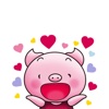 Pinky Pig Stickers - Funny Piglet Emoji