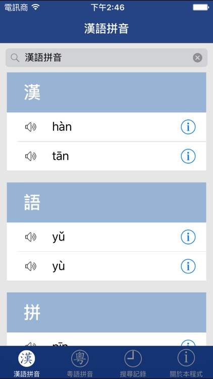 Hanyu/Cantonese Pronunc Dict