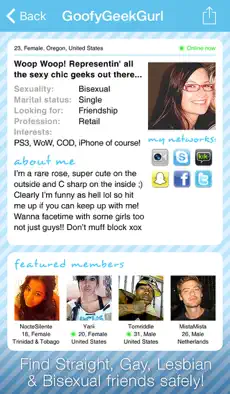 Imágen 2 Video Chat BFF - Social Text Messenger to Match Straight, Gay, Lesbian Singles nearby for FaceTime, Skype, Kik & Snapchat calls iphone