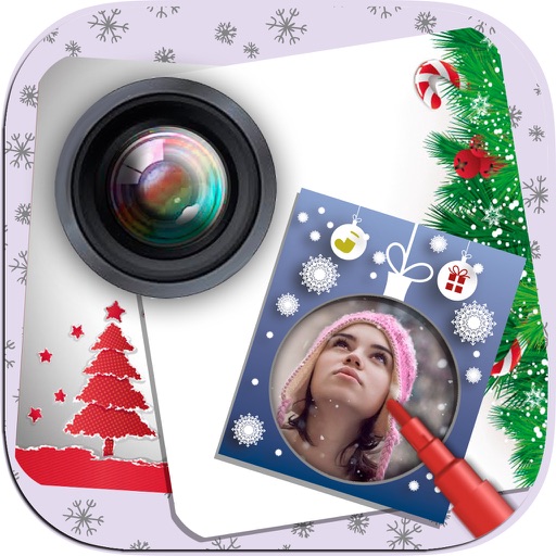 Christmas Photo Frame Maker – New Year greetings Icon
