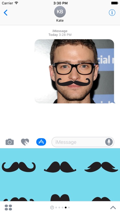 November Moustache Stickers