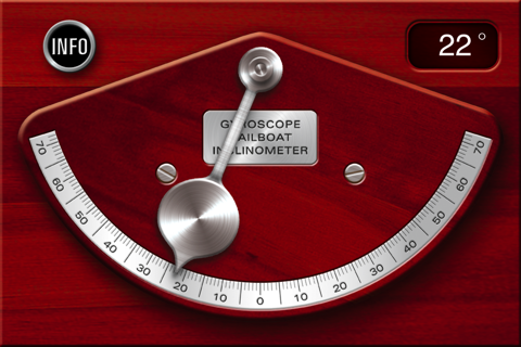 Gyroscope Sailboat Inclinometer screenshot 2