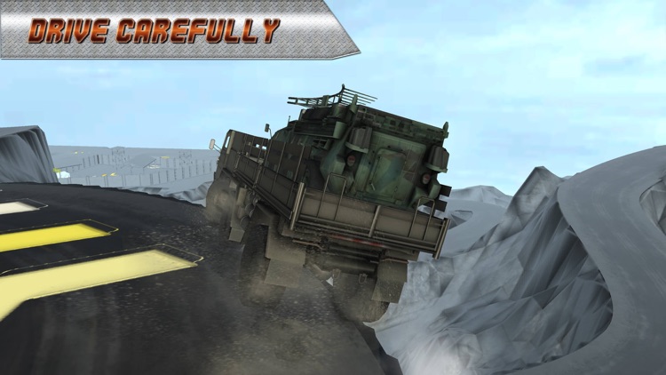 Army Heavy Truck Transport Cargo - Snow Driving 3D