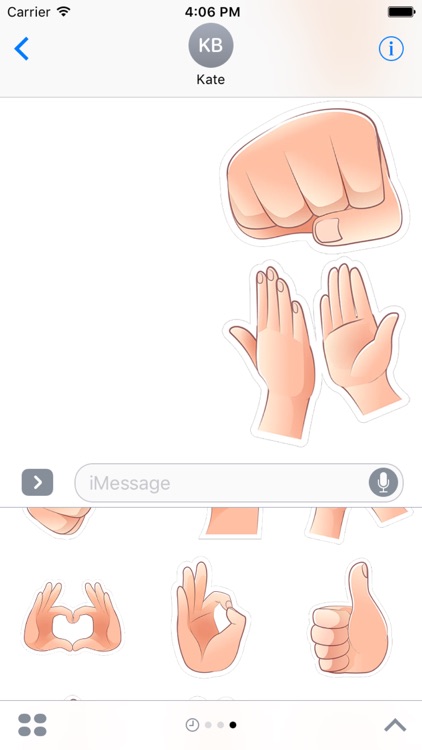 Hand Gesture Stickers iMessage Edition screenshot-4