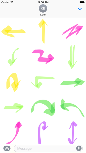 Sticker Highlighter Arrows for iMessage(圖2)-速報App