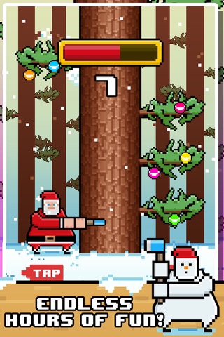 Santa Chopping Christmas Circle Rush - elf 2016 games! screenshot 3