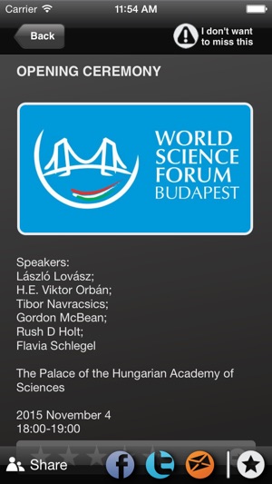 World Science Forum EVENT@HAND(圖3)-速報App