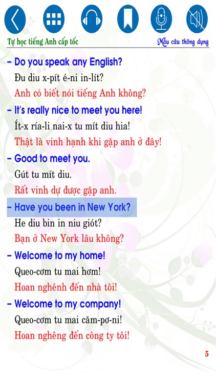 Tự học Tiếng Anh cấp tốc - Common Sentences screenshot-4
