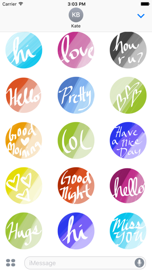 Hello Love sticker pack - hi stickers for iMessage(圖2)-速報App