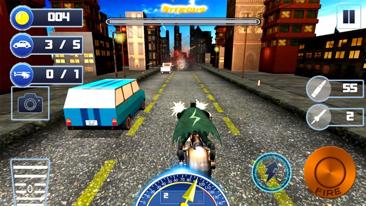 Gunship Bike Shooter : 3D Free Highway Attack