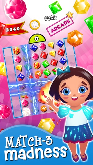 Match-3 Mania - diamond game and kids digger's quest hd free(圖1)-速報App