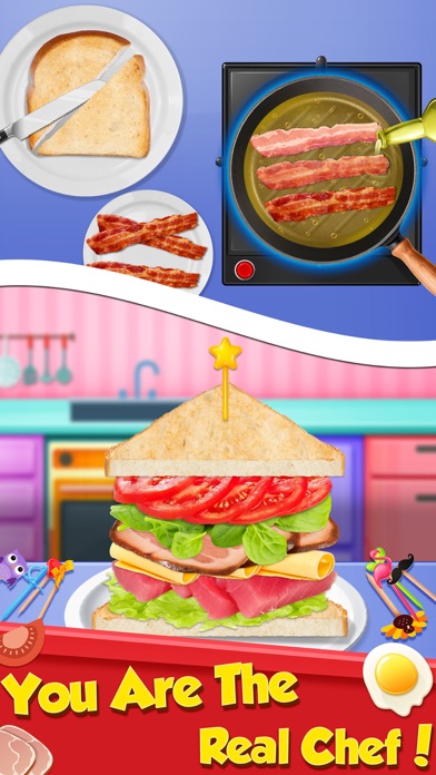 How to cancel & delete Breakfast Sandwich Food Maker - Baby Meal Party from iphone & ipad 4