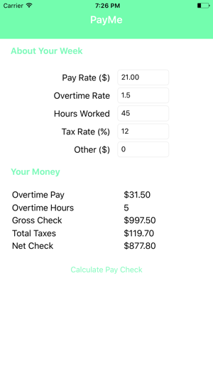 PayMe - Calculate Pay Checks(圖2)-速報App