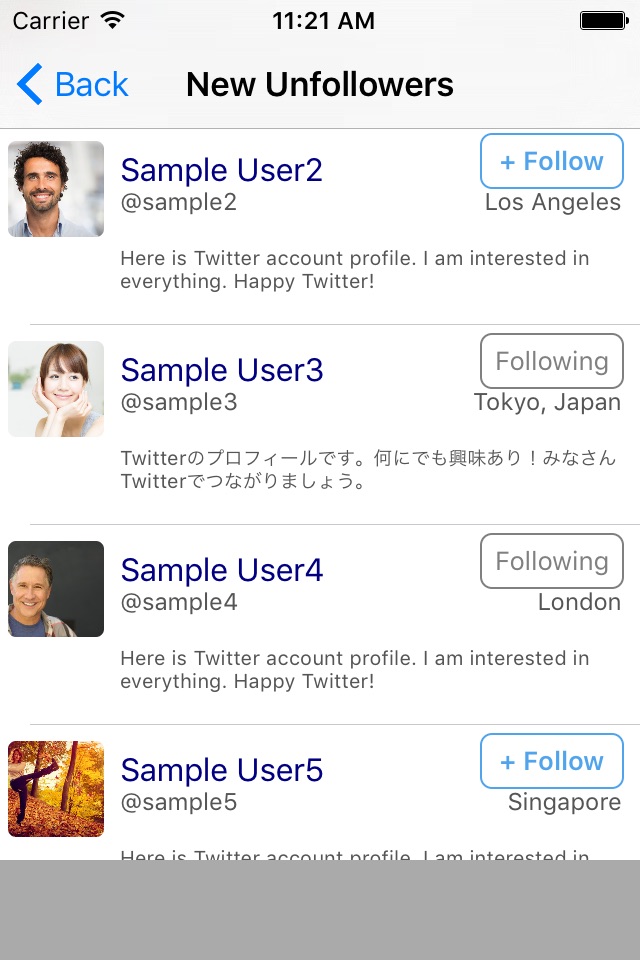 Unfollower - for Twitter screenshot 2