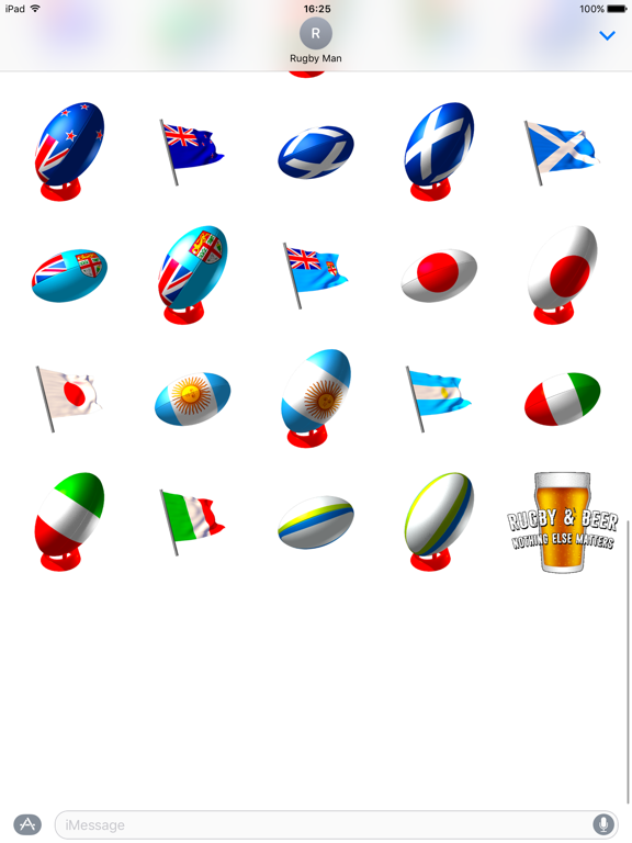 Rugby Nations Stickersのおすすめ画像2