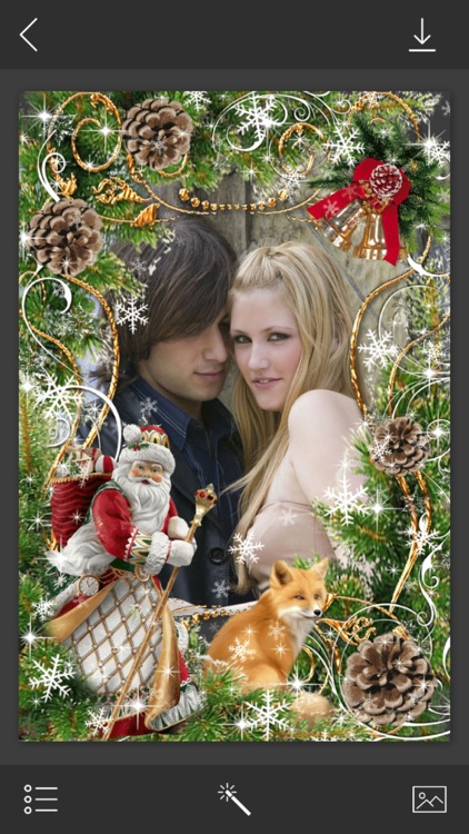 Holiday Xmas Frame - Inspiring Photo Editor