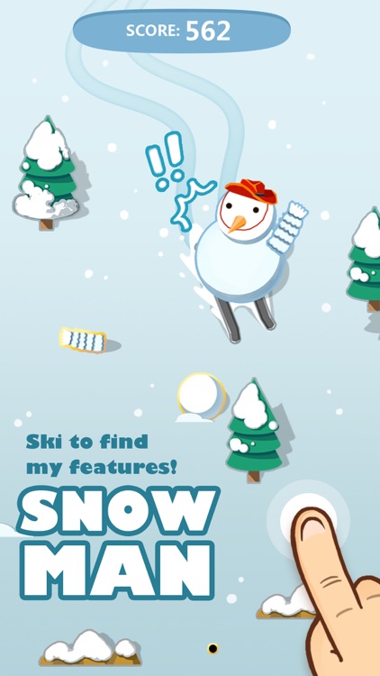 Snowman-ski in forset