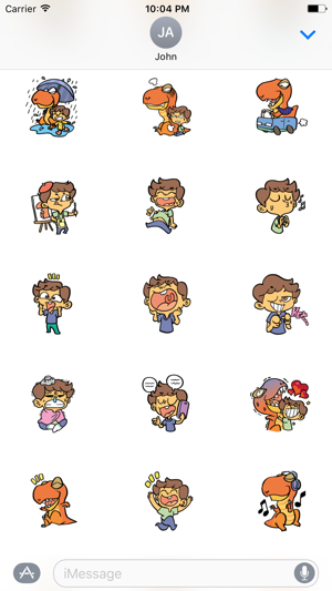 Justin and his Dinosaur sticker pack(圖2)-速報App