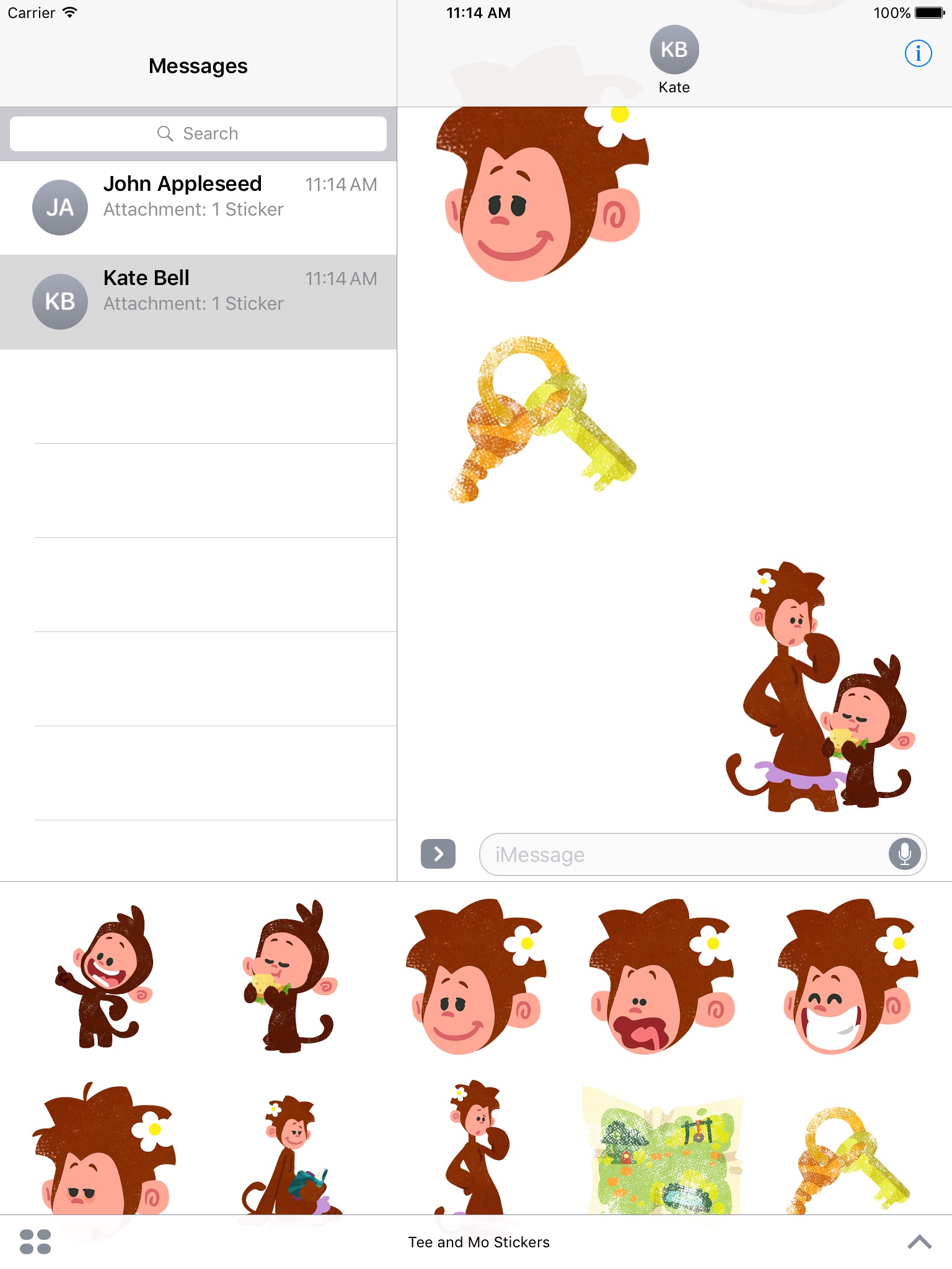 Tee and Mo Sticker Pack screenshot 3