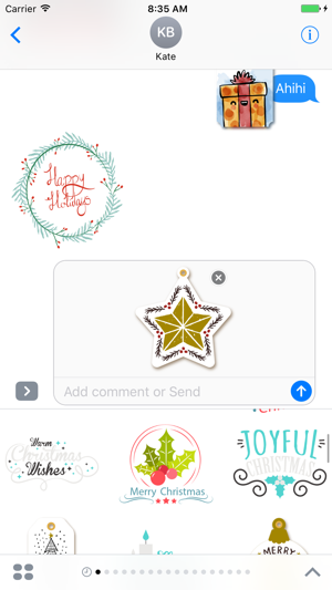 Merry Christmas label pack - Fx Sticker(圖4)-速報App