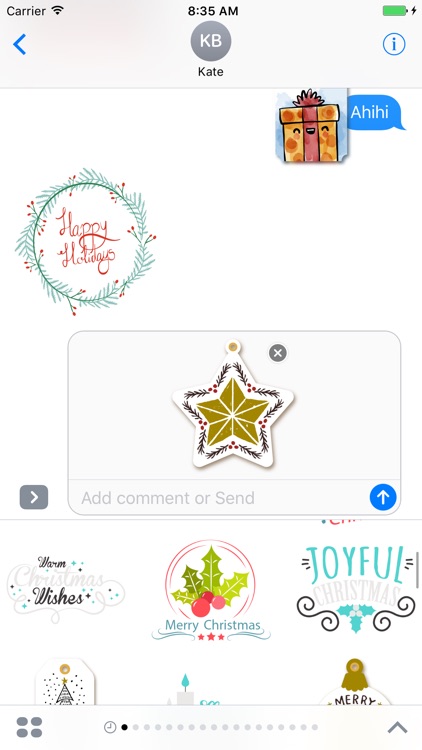 Merry Christmas label pack - Fx Sticker screenshot-3